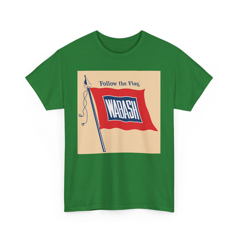Load image into Gallery viewer, Wabash Follow The Flag Vintage Railroad Logo Train T-Shirt