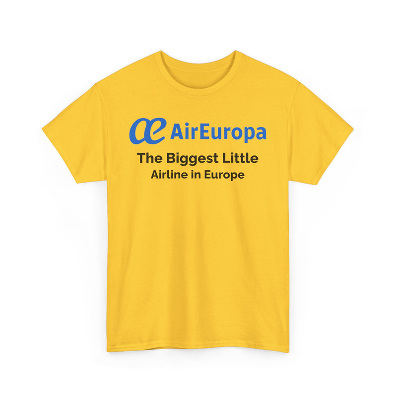 Load image into Gallery viewer, Air Europa The Biggest Little Airline in Europe Vintage Logo Aviation T-shirt