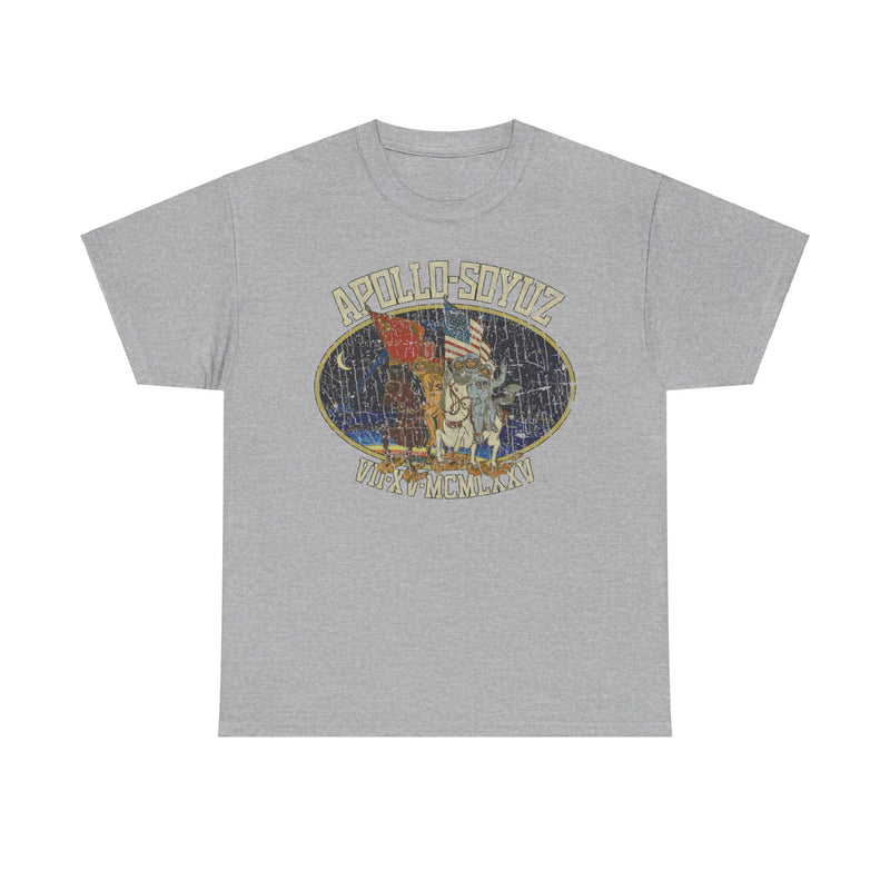 Load image into Gallery viewer, Apollo-Soyuz 1975 First Spaceflight T-shirt