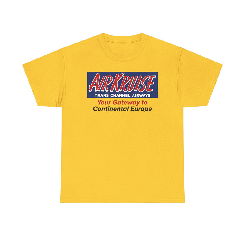 Load image into Gallery viewer, Air Kruise Trans Channel Airways Gateway to Europe Vintage Airline Logo T-shirt