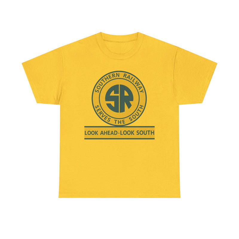 Load image into Gallery viewer, Southern Railway Serves The South Vintage Railroad Logo T-Shirt