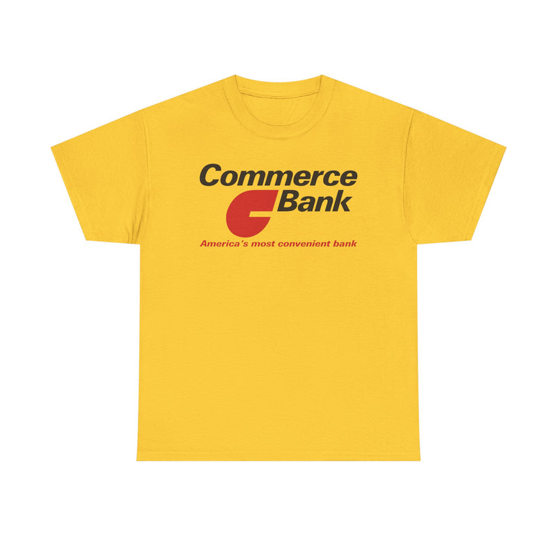 Load image into Gallery viewer, Commerce Bank America's Most Convenient Banking Logo New Jersey T-Shirt