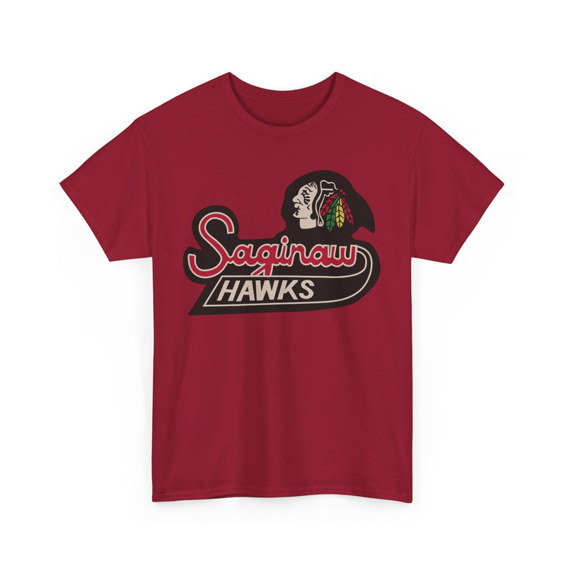 Load image into Gallery viewer, Saginaw Hawks Michigan Hockey 1987-1989 T-shirt
