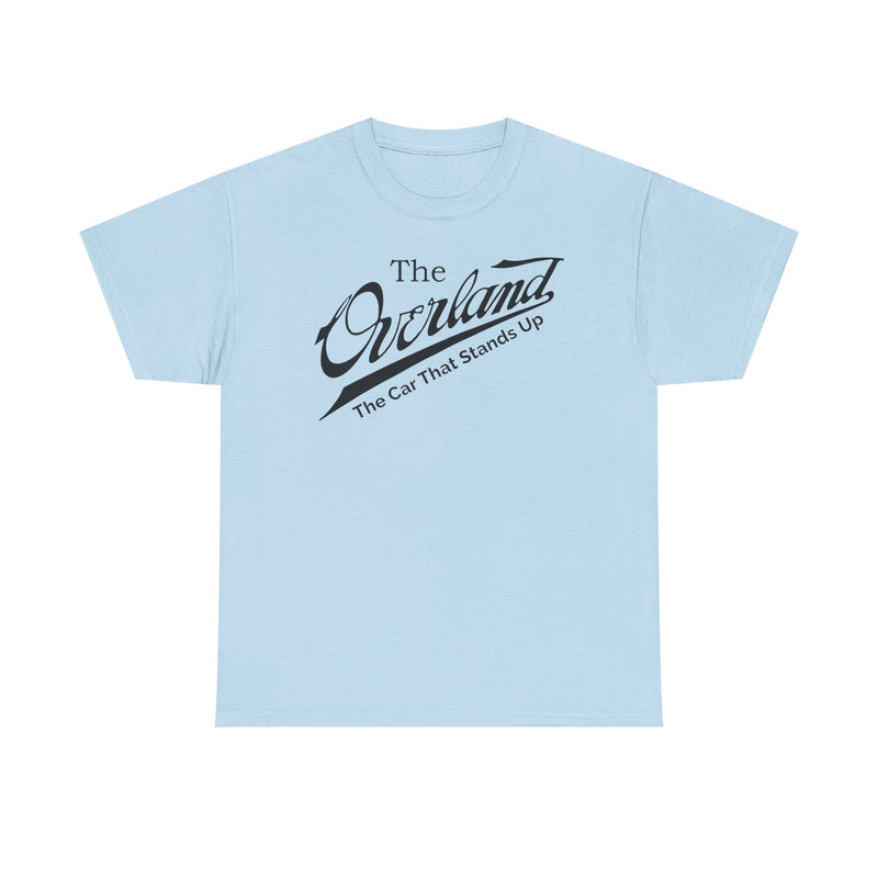 Load image into Gallery viewer, Overland The Car That Stands Up Classic Script Logo T-shirt