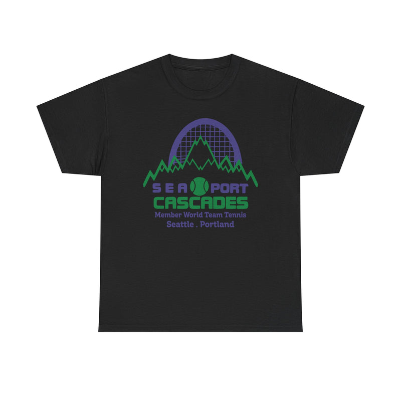 Load image into Gallery viewer, Sea-Port Cascades Washington Oregon World Team Tennis 1977 T-shirt