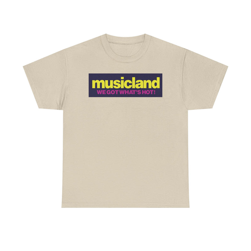 Load image into Gallery viewer, Musicland We Got What's Hot Music Store Nostalgic T-shirt