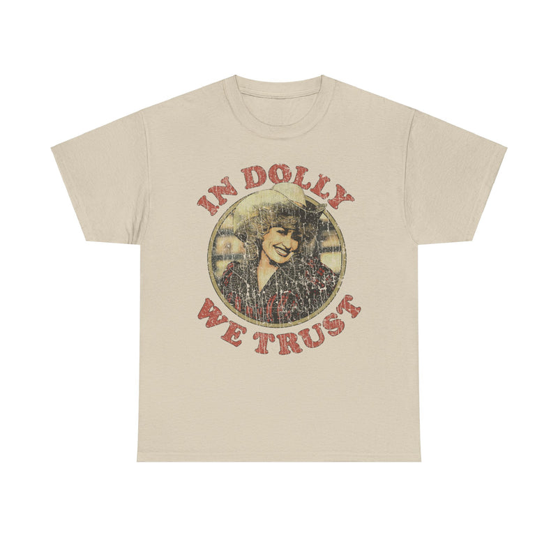 Load image into Gallery viewer, In Dolly Parton We Trust Celebrity Nostalgic T-shirt