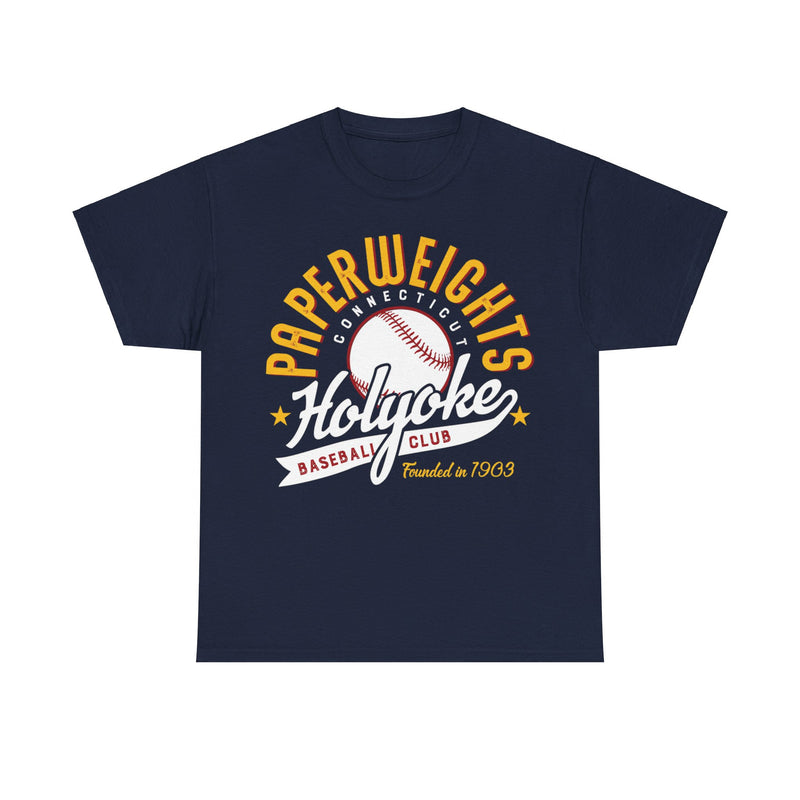 Load image into Gallery viewer, Holyoke Paperweights Est 1903 Connecticut Baseball T-shirt