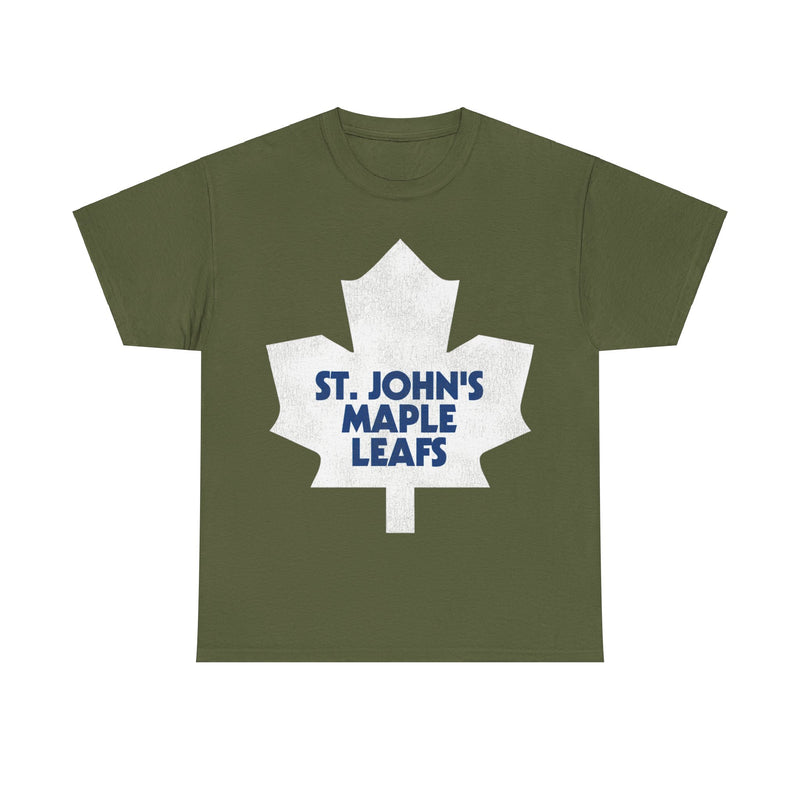 Load image into Gallery viewer, St Johns Maple Leafs Hockey Team Nostalgic Retro T-shirt