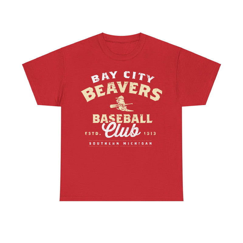 Load image into Gallery viewer, Bay City Beavers Est 1913 Michigan Baseball T-shirt