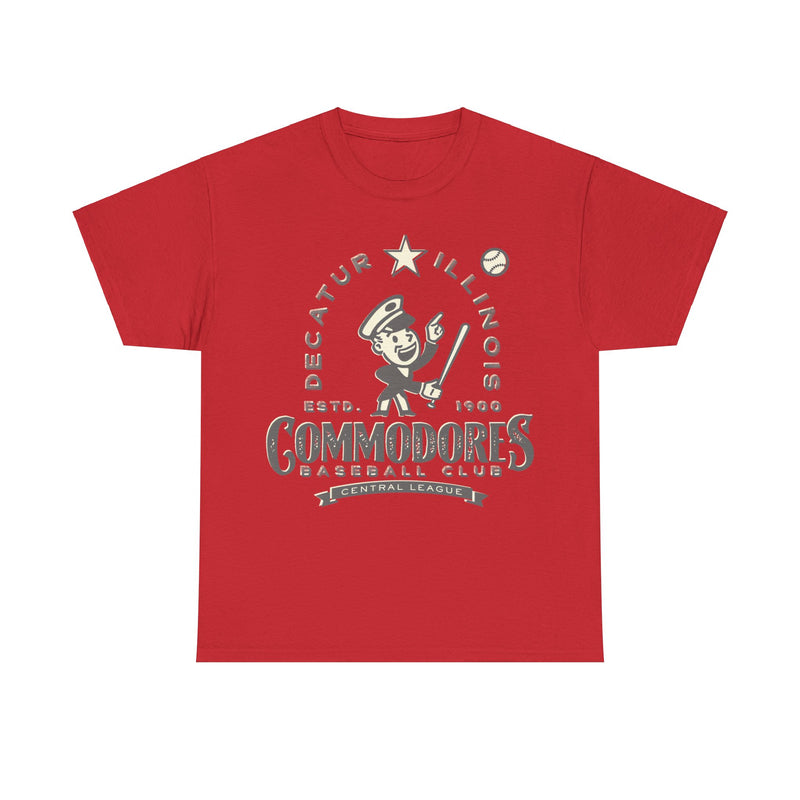 Load image into Gallery viewer, Decatur Illinois Commodores Central League Baseball T-shirt