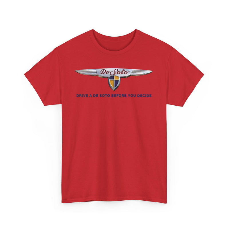Load image into Gallery viewer, DeSoto Drive Before You Decide Chrome Wing Emblem T-shirt