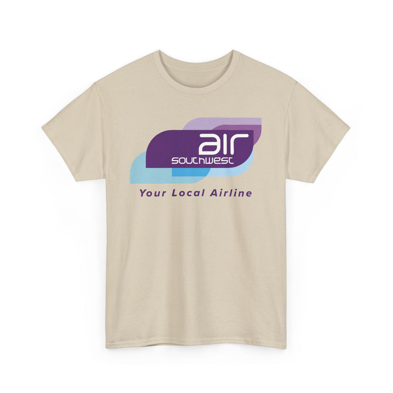 Load image into Gallery viewer, Air Southwest Your Local Airline Vintage British Regional Carrier Logo T-shirt