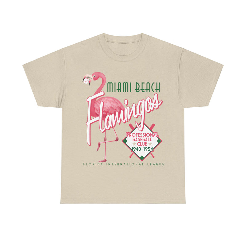 Load image into Gallery viewer, Miami Beach Flamingos Est 1940 Florida Baseball T-shirt