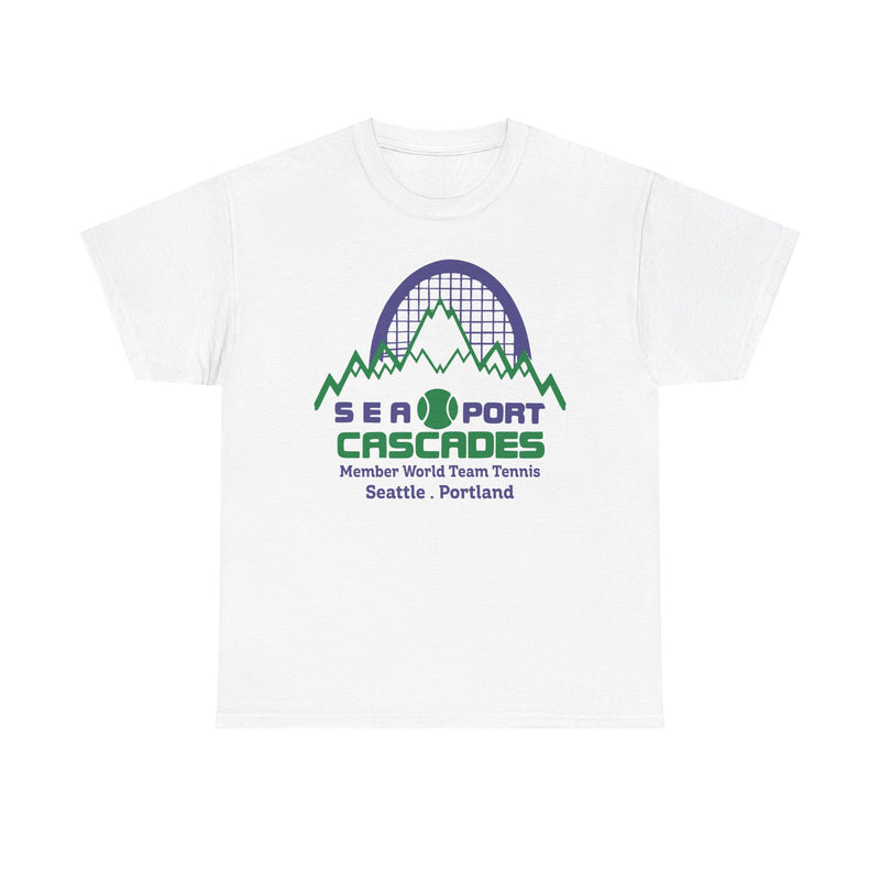 Load image into Gallery viewer, Sea-Port Cascades Washington Oregon World Team Tennis 1977 T-shirt