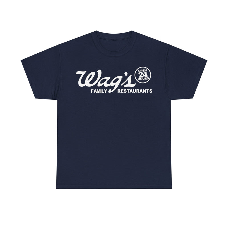 Load image into Gallery viewer, Wags Open 24 Hours Family Restaurant T-shirt