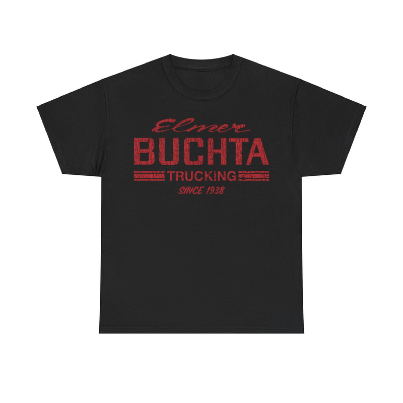 Load image into Gallery viewer, Elmer Buchta Trucking 1938 Distressed Print T-shirt