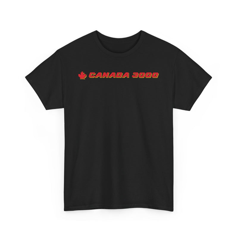 Load image into Gallery viewer, Canada 3000 Red Maple Leaf Charter Airline Retro Aviation T-shirt
