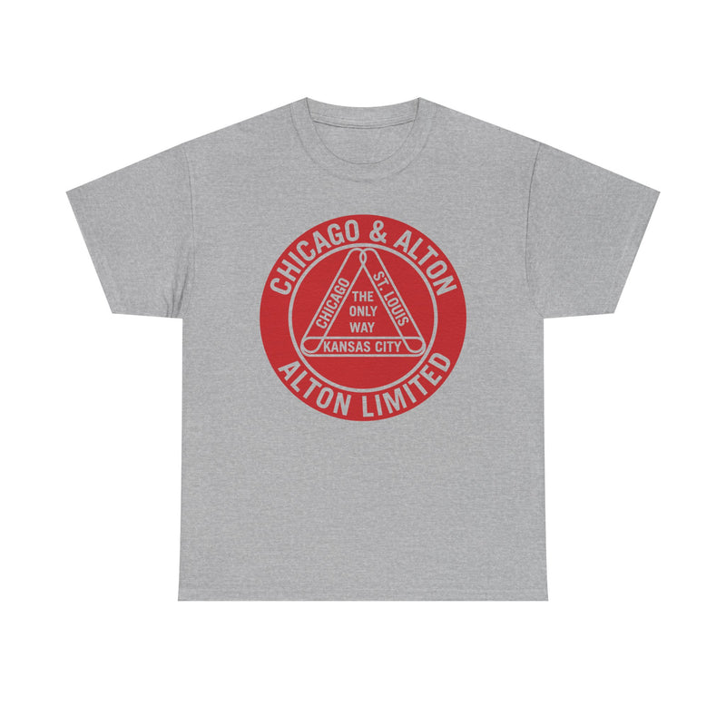 Load image into Gallery viewer, Chicago Alton Only Way Triangle Railroad Logo Vintage Train T-Shirt