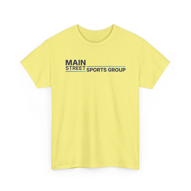 Load image into Gallery viewer, Main Street Sports Group T-Shirt Athletic Company Logo Blue Tee