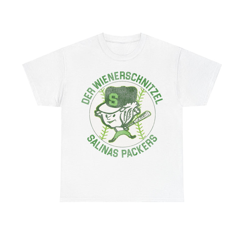 Load image into Gallery viewer, Der Wienerschnitzel Salinas Packers Nostalgic Retro Baseball Team T-shirt