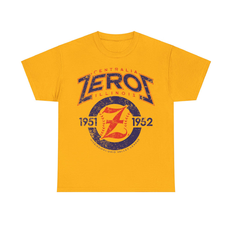 Load image into Gallery viewer, Centralia Zeros Est 1951 Illinois Baseball Team T-shirt