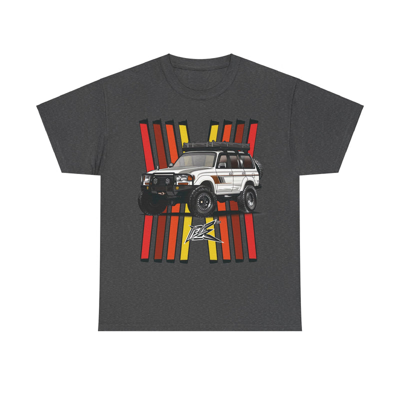 Load image into Gallery viewer, Toyota Land Cruiser LC80 Retro TRD Racing Banner Car T-shirt