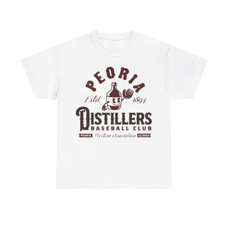Load image into Gallery viewer, Peoria Distiller Est 1894 Illinois Baseball T-shirt