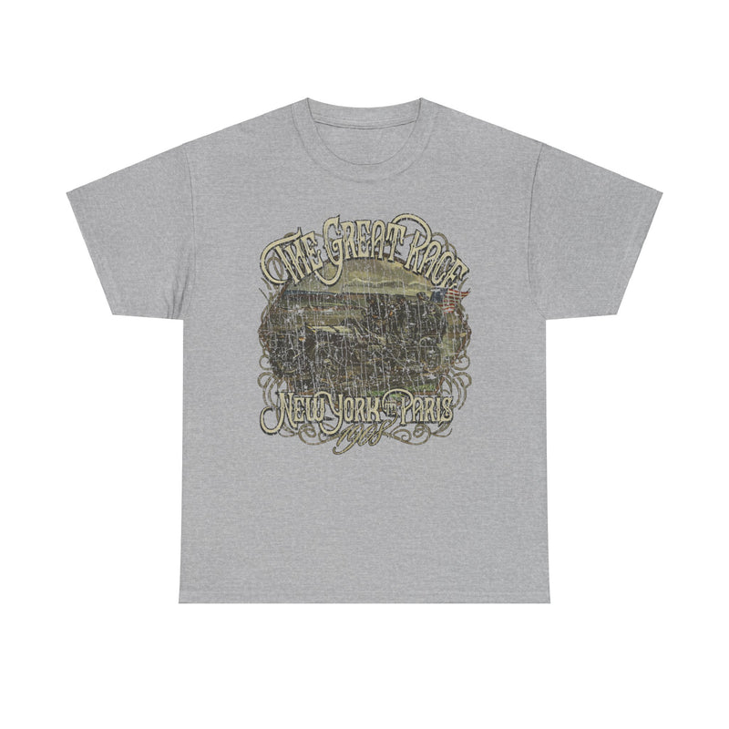 Load image into Gallery viewer, The Great Race 1908 New York to Paris Auto Competition T-shirt