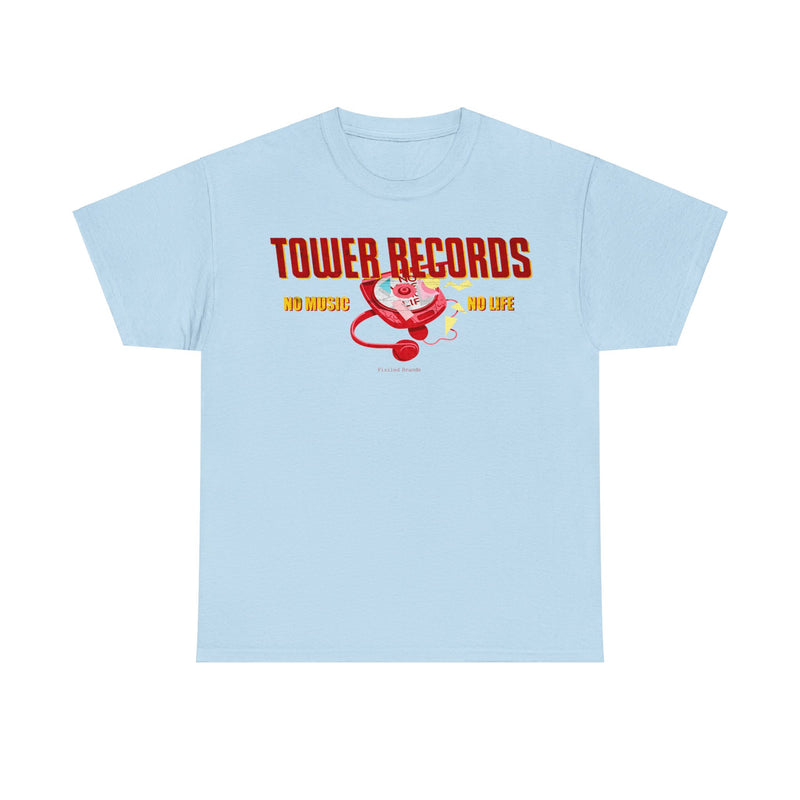 Load image into Gallery viewer, Tower Records No Music No Life Nostalgic Tribute T-Shirt