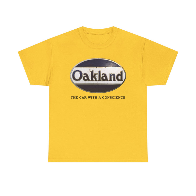 Load image into Gallery viewer, Oakland The Car With A Conscience Pontiac Predecessor T-shirt