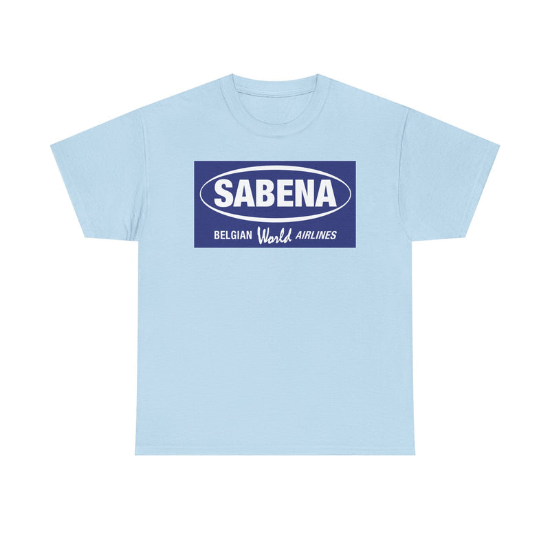 Load image into Gallery viewer, Sabena Belgian World Airlines Blue Oval Logo European Aviation T-shirt
