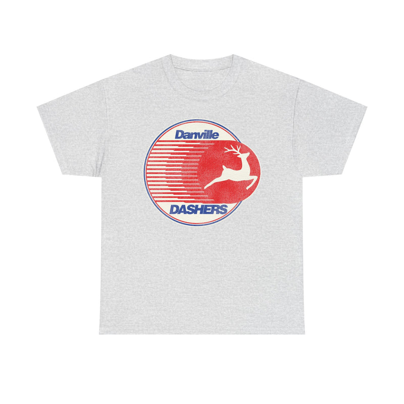 Load image into Gallery viewer, Danville Dashers Red Blue Logo Hockey Team T-shirt