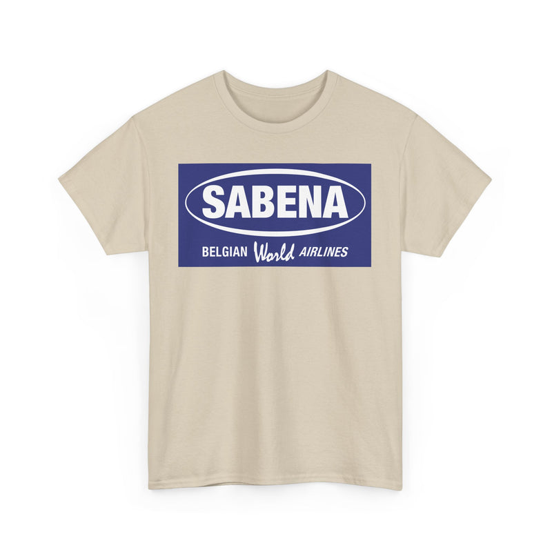 Load image into Gallery viewer, Sabena Belgian World Airlines Blue Oval Logo European Aviation T-shirt