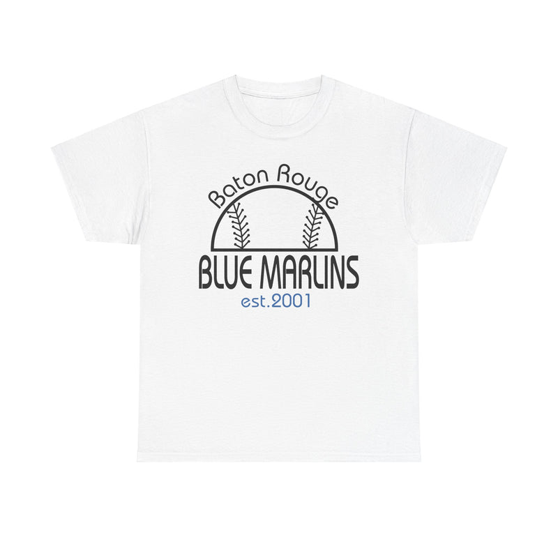 Load image into Gallery viewer, Baton Rouge Blue Marlins Louisiana Nostalgic Baseball 2001 T-shirt
