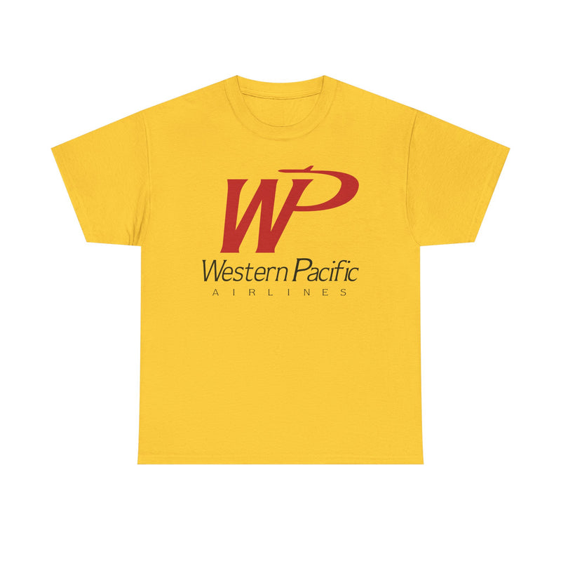 Load image into Gallery viewer, Western Pacific Airlines Vintage American Carrier Logo Classic Travel T-shirt
