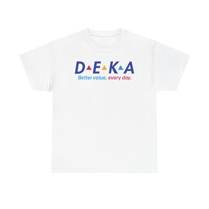 Load image into Gallery viewer, DEKA Better Value Every Day Vintage Logo T-Shirt