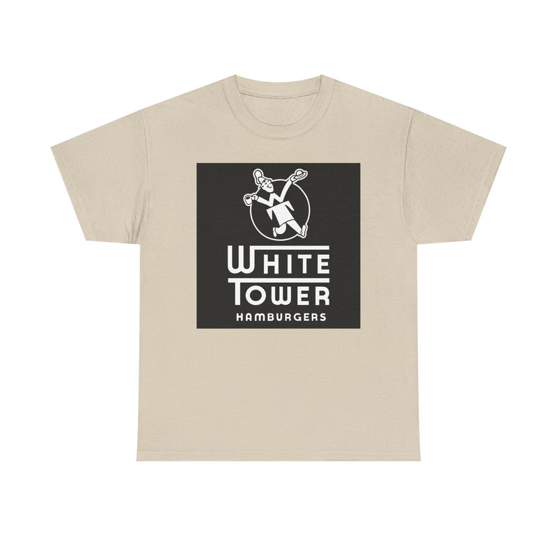 Load image into Gallery viewer, White Tower Hamburgers Logo Restaurant Chain T-Shirt