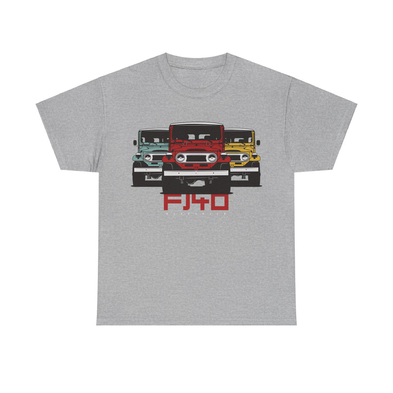 Load image into Gallery viewer, Toyota Land Cruiser FJ40 Trio Car T-shirt