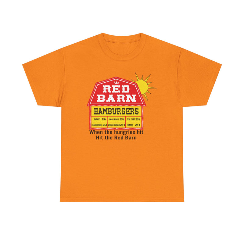 Load image into Gallery viewer, Red Barn Hamburgers Vintage Fast Food Logo Classic Chain Restaurant T-Shirt