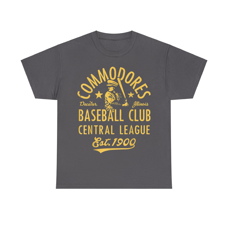 Load image into Gallery viewer, Decatur Commodores Est 1900 Illinois Baseball T-shirt