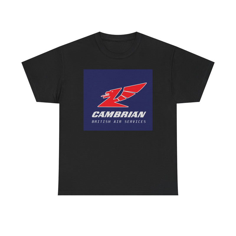 Load image into Gallery viewer, Cambrian Airways Red Dragon British Air Services Aviation Memorabilia T-shirt