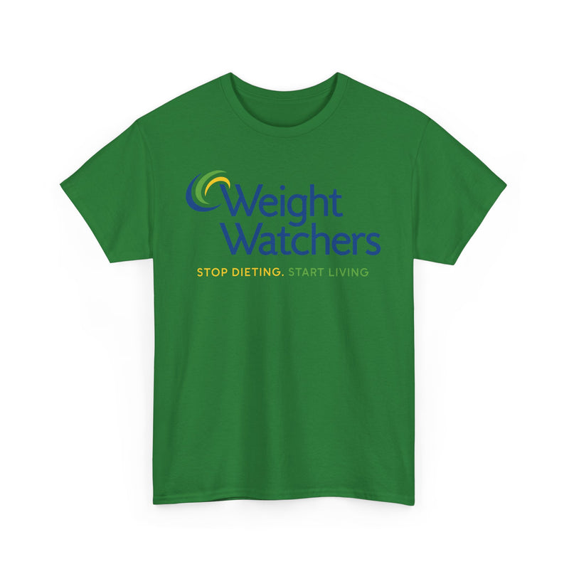 Load image into Gallery viewer, Weight Watchers Blue Green Yellow Logo Stop Dieting Start Living T-shirt