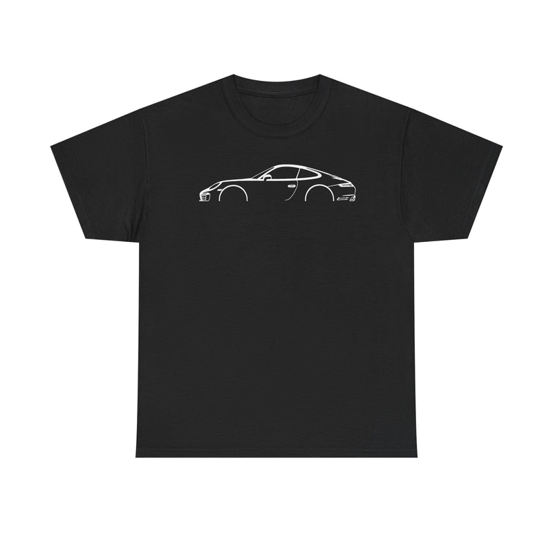 Load image into Gallery viewer, Porsche 911 Carrera 991 Silhouette White Logo T-Shirt Sports Car Enthusiast Tee