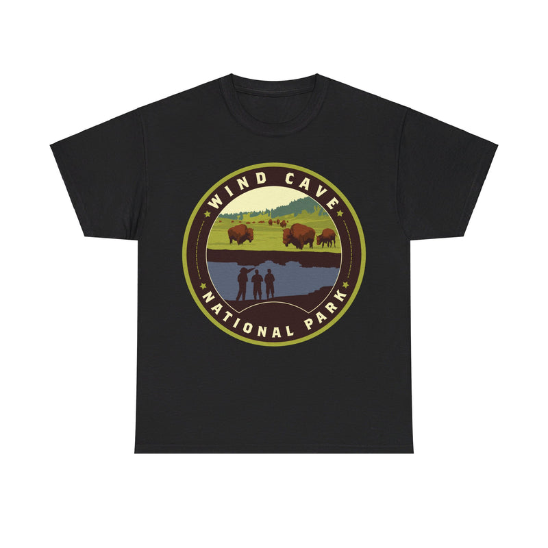 Load image into Gallery viewer, Wind Cave National Park South Dakota Round Logo T-shirt