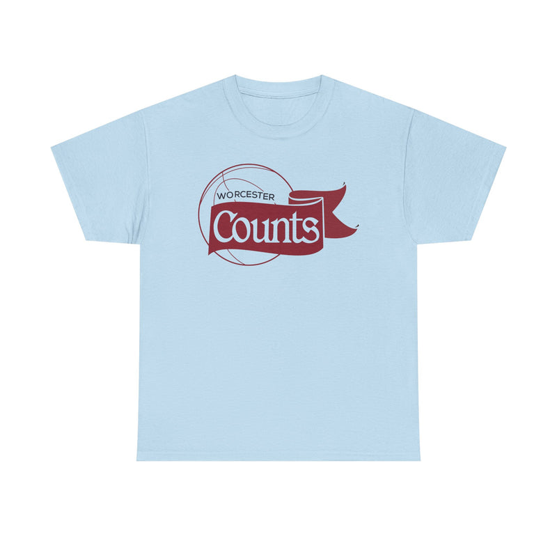 Load image into Gallery viewer, Worcester Counts Basketball 1989 Massachusetts T-shirt