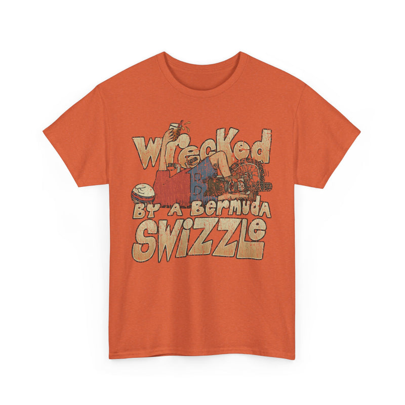 Load image into Gallery viewer, Wrecked by a Bermuda Swizzle 1983 Alcohol Vacation T-shirt