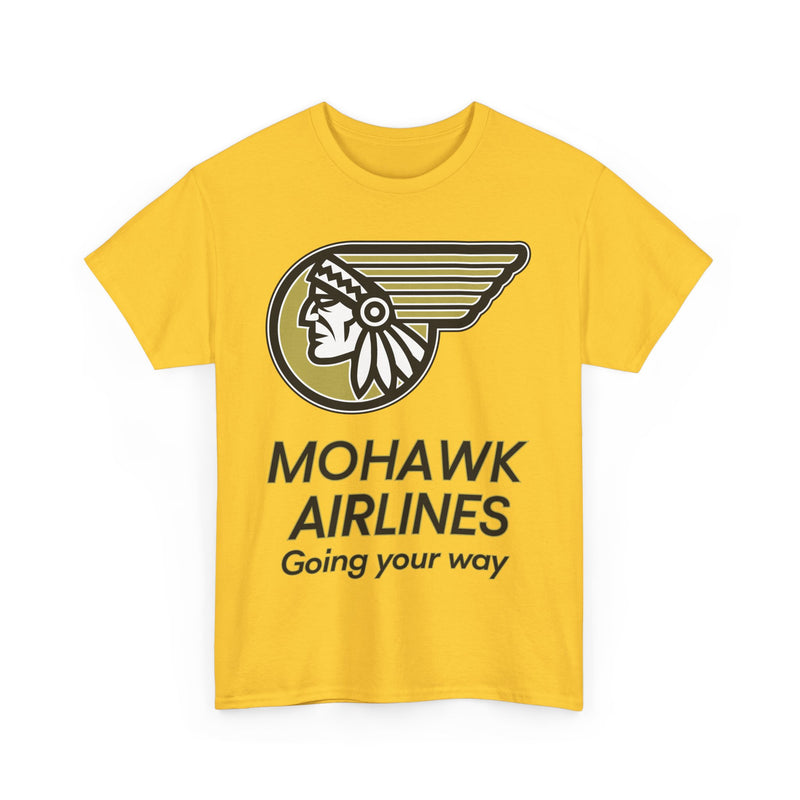 Load image into Gallery viewer, Mohawk Airlines Native American Logo Going Your Way Aviation T-shirt