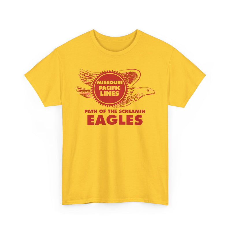 Load image into Gallery viewer, Missouri Pacific Lines Screaming Eagles Railroad Logo Vintage T-Shirt