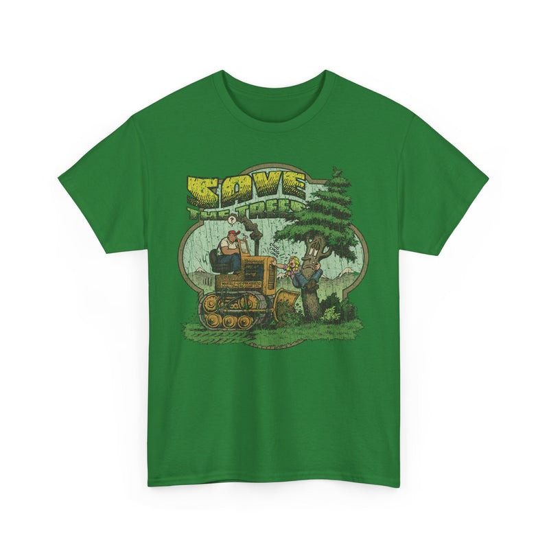 Load image into Gallery viewer, Save The Trees 1973 Chipko Environmentalist Political Movement Cartoon T-shirt